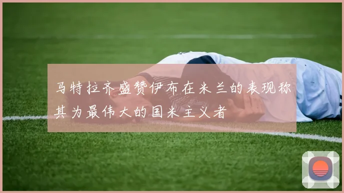 马特拉齐盛赞伊布在米兰的表现称其为最伟大的国米主义者
